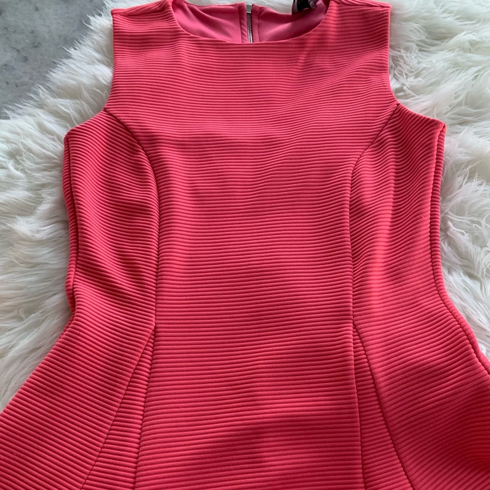 🌸Pink ASOS exposed zipper skater dress
